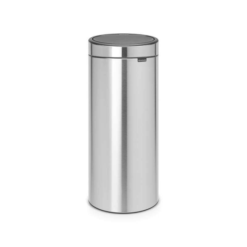 Brabantia Touch Bin 30L Plastic Bucket Matt Steel 