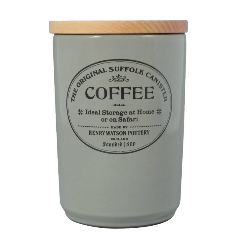 Henry Watson's The Original Suffolk Collection - Large Coffee Canister Dove Grey
