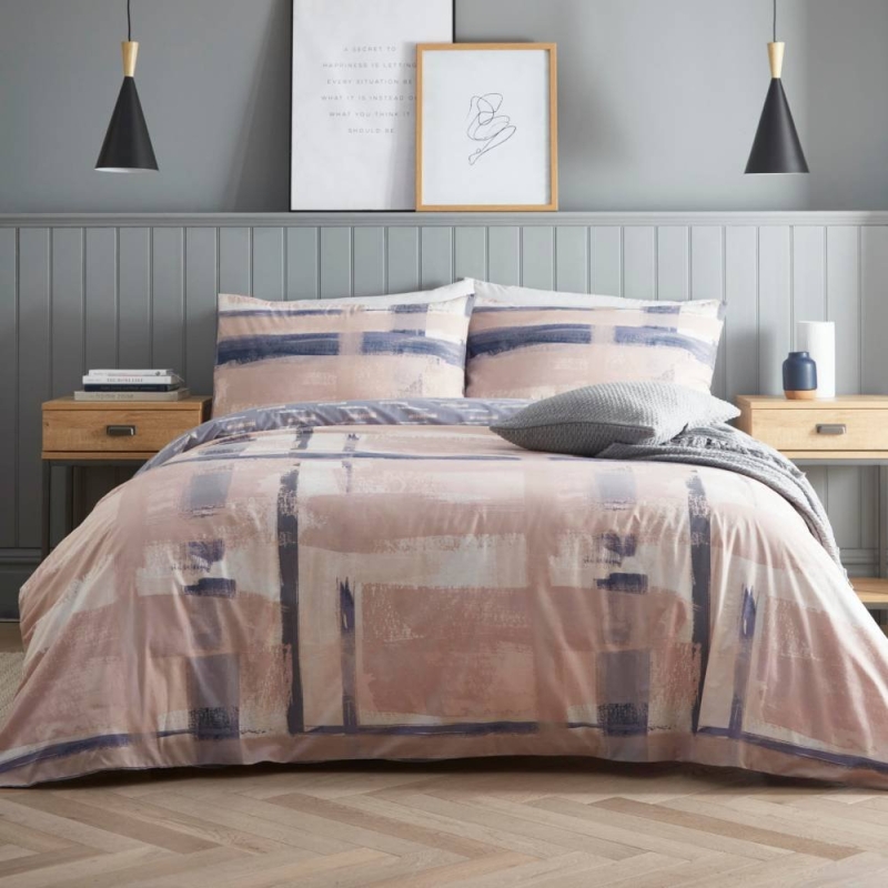 Drift Forward Grando Duvet Cover Set Blush