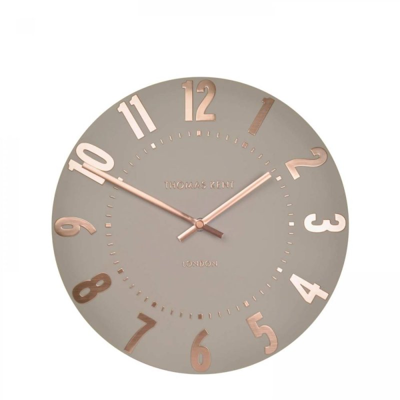 Thomas Kent Mulberry Wall Clock Rose Gold 12"