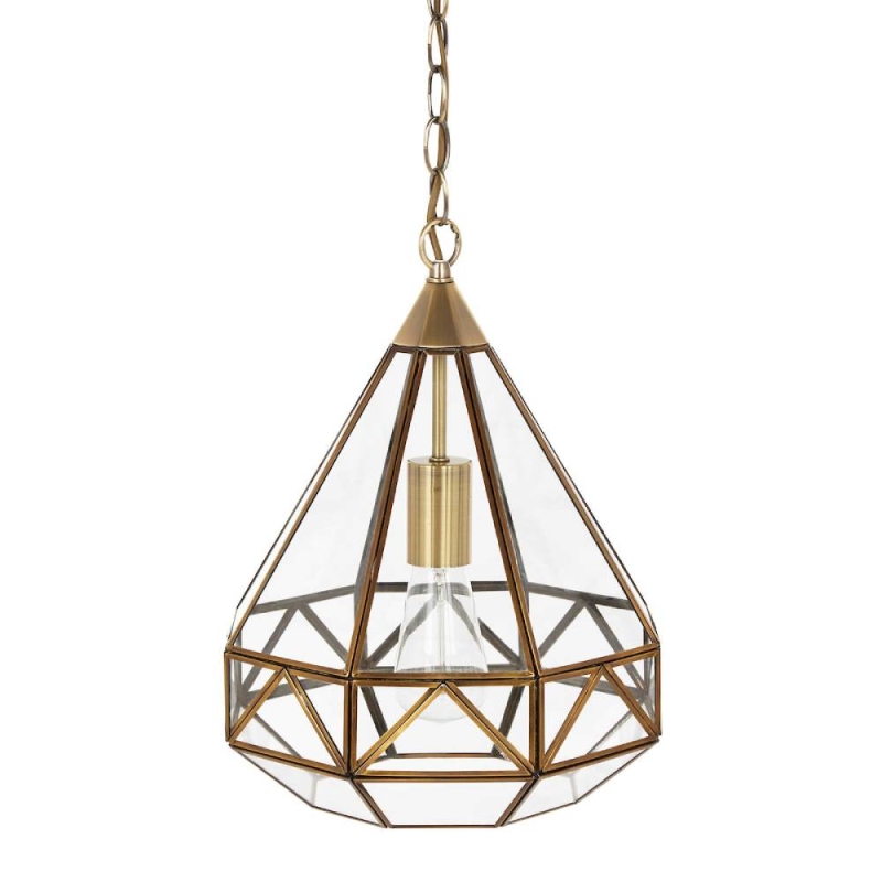 Laura Ashley Zaria Ceiling Pendant Antique Brass