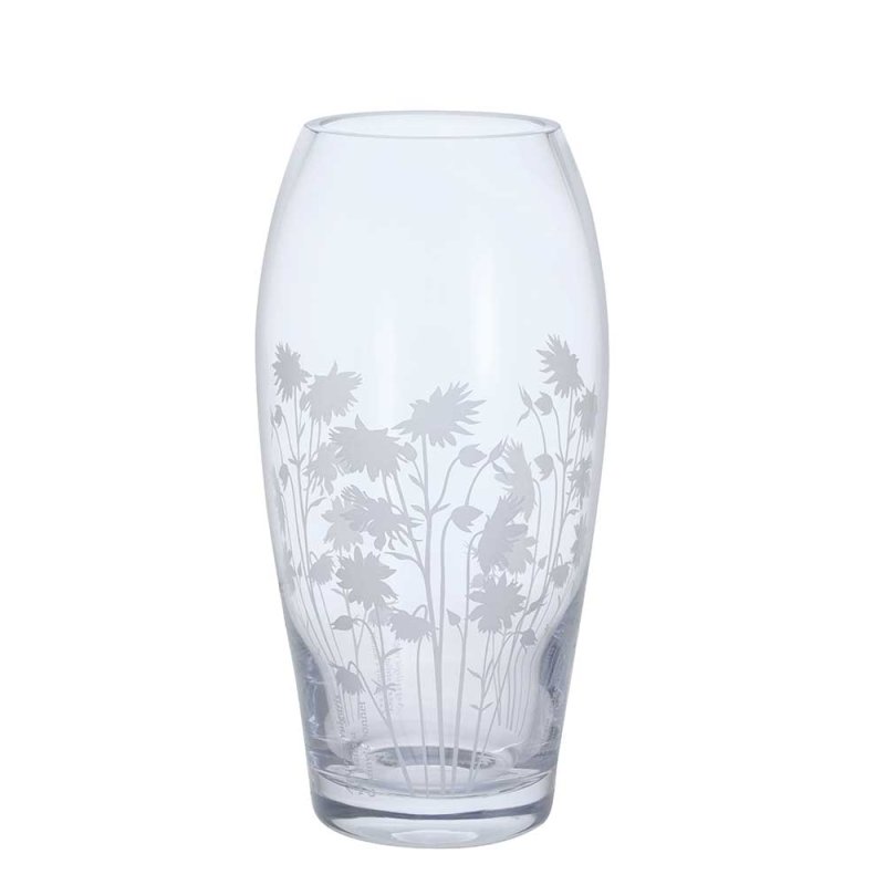 Dartington Bloom Barrel Vase Aquileqia