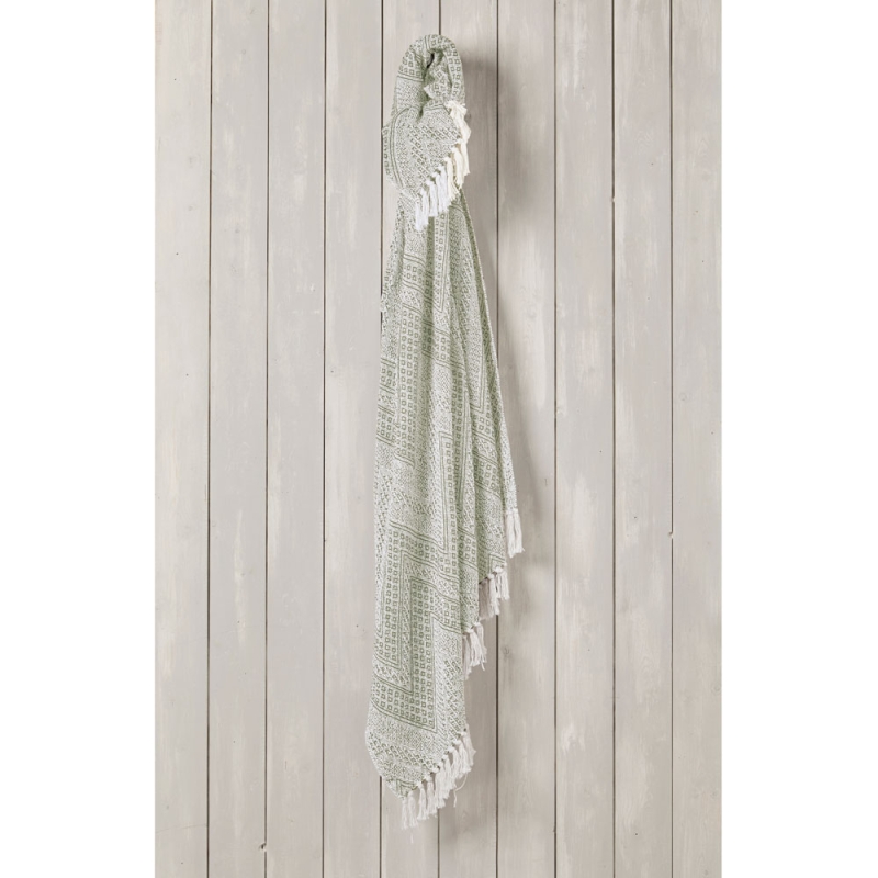 Recycled Cotton Throw Oatmeal