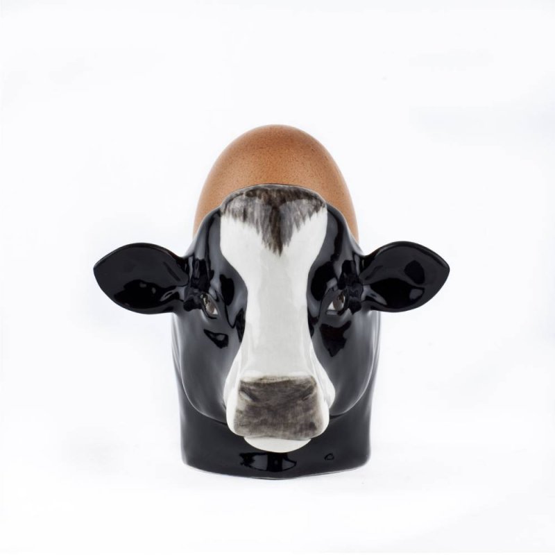 Quail Ceramics - Friesian Cow Face Egg Cup