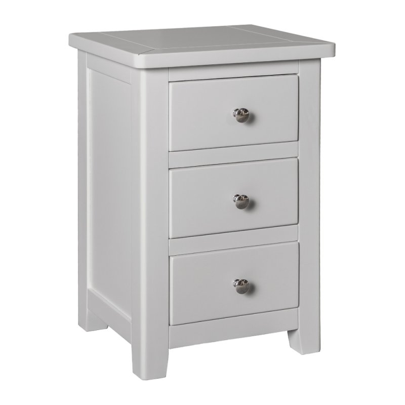 Hamilton 3 drawer bedside grey