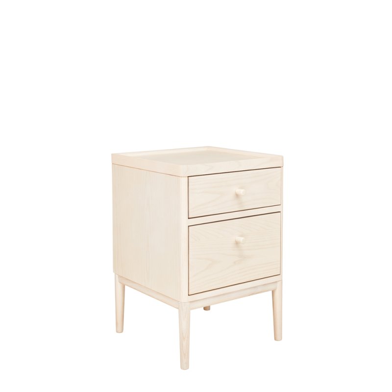 Salina 2 drawer bedside