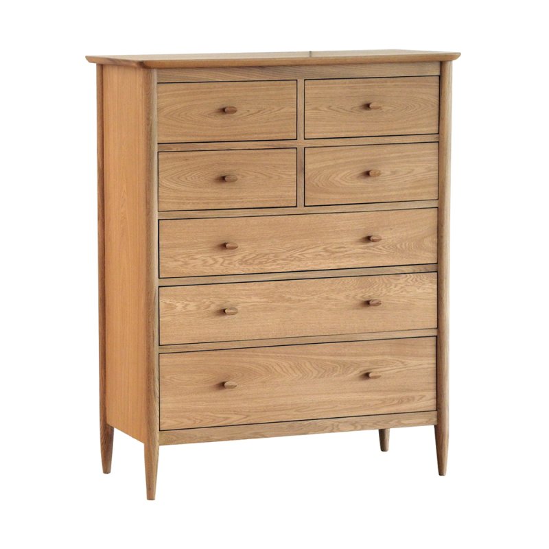 Ercol Teramo 7 Drawer Tall Wide Chest