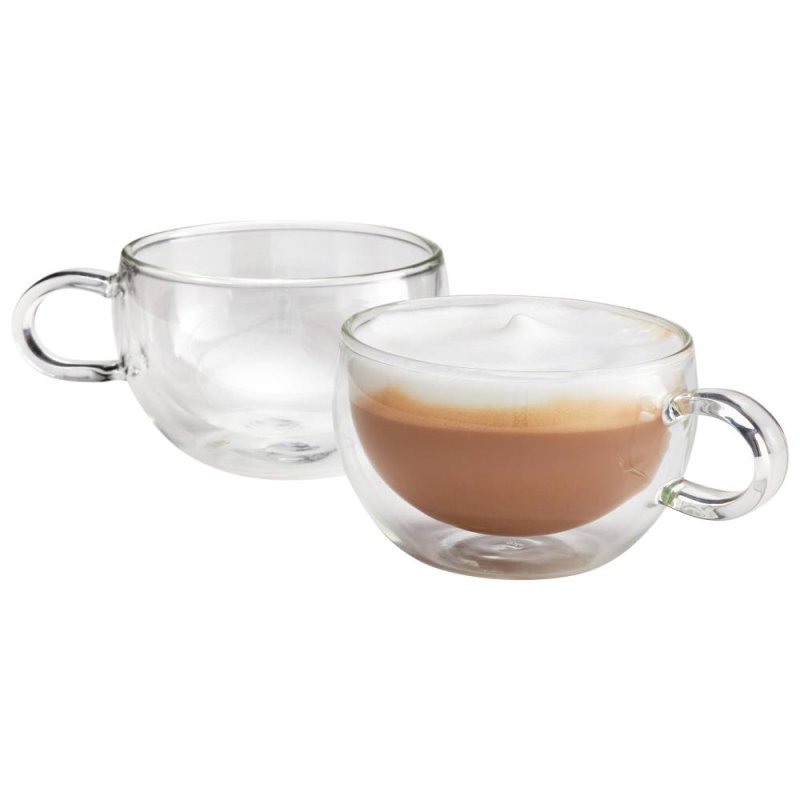 Duo 2 Piece Cappuccino Glass Set 250Ml