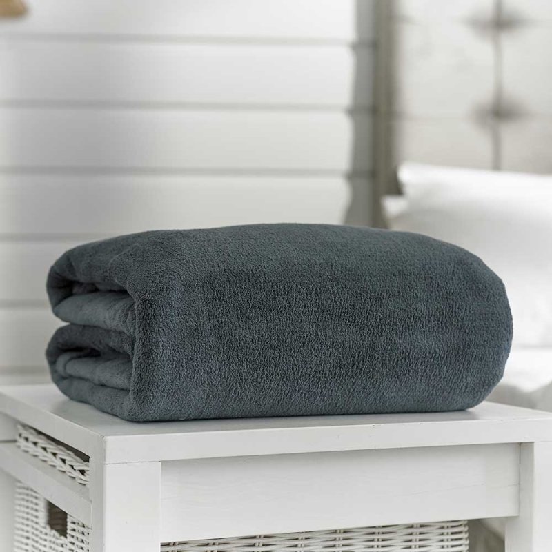 snuggle touch throw charcoal