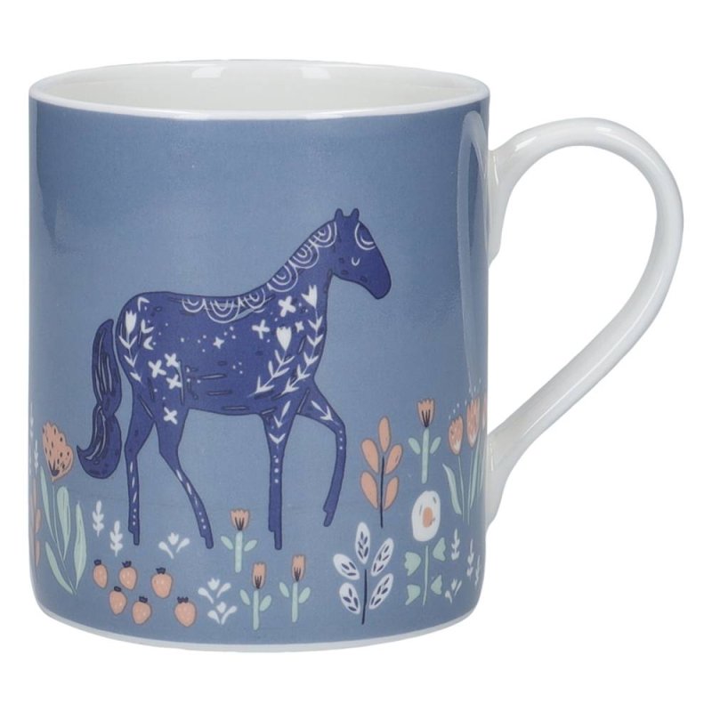 Kitchen Craft Woodcut Horse Can Mug 330Ml 