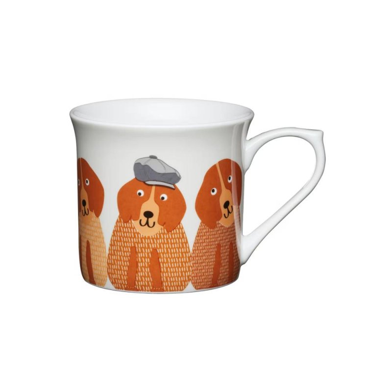 Dogs Fluted Mug