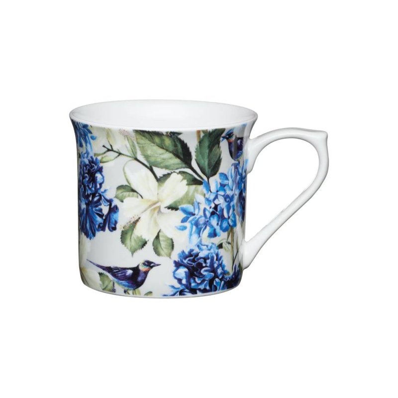 Blue Bird Fluted Mug