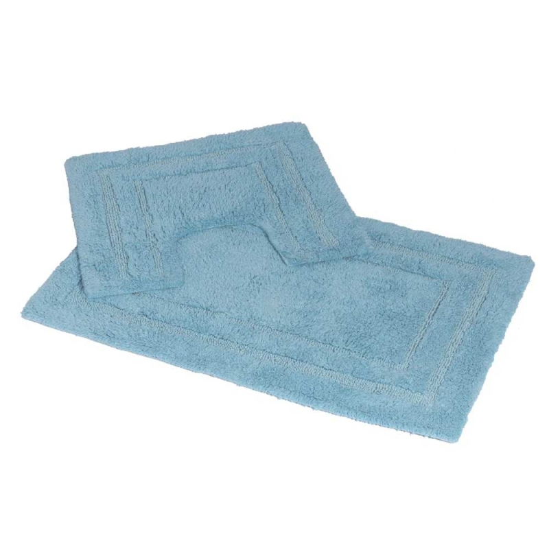 Showerdrape Pinnacle Bath Mat Set Cobalt