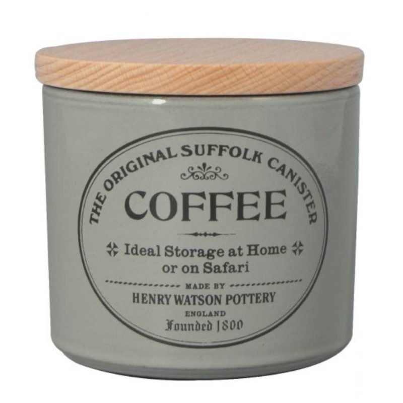 Henry Watson's Original The Suffolk Collection - Small Coffee Canister Dove Grey