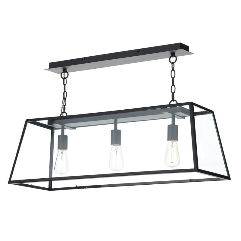 Dar Academy 3-Light Pendant Black