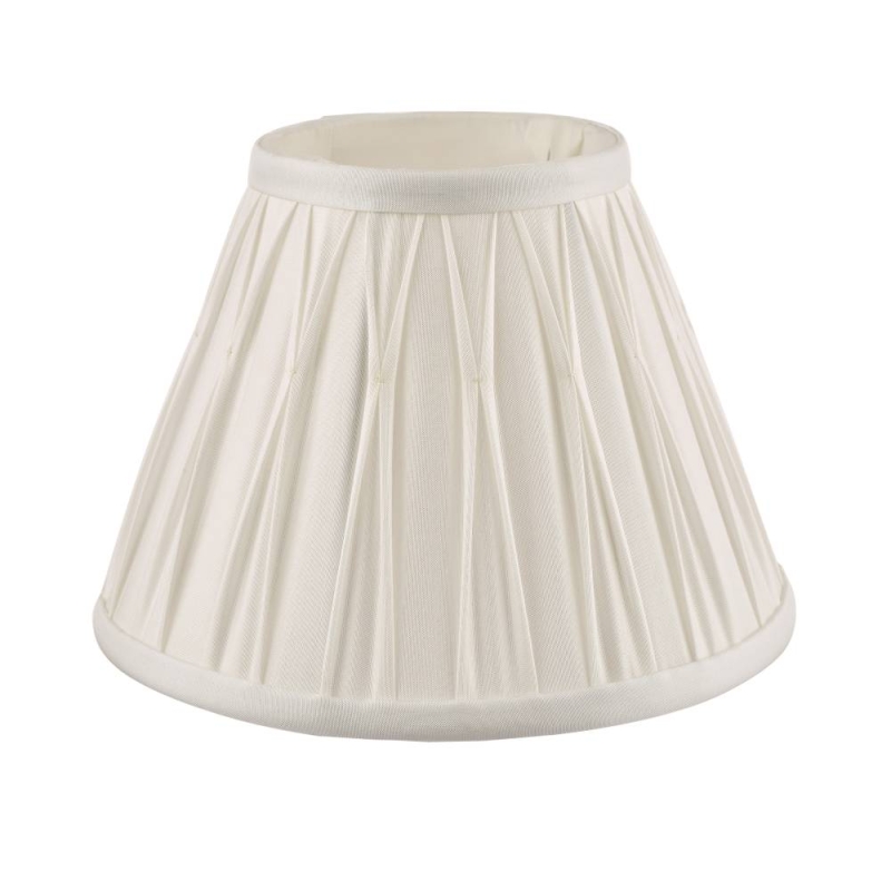 Laura Ashley Fenn Silk Empire Drum Shade White 8 Inch