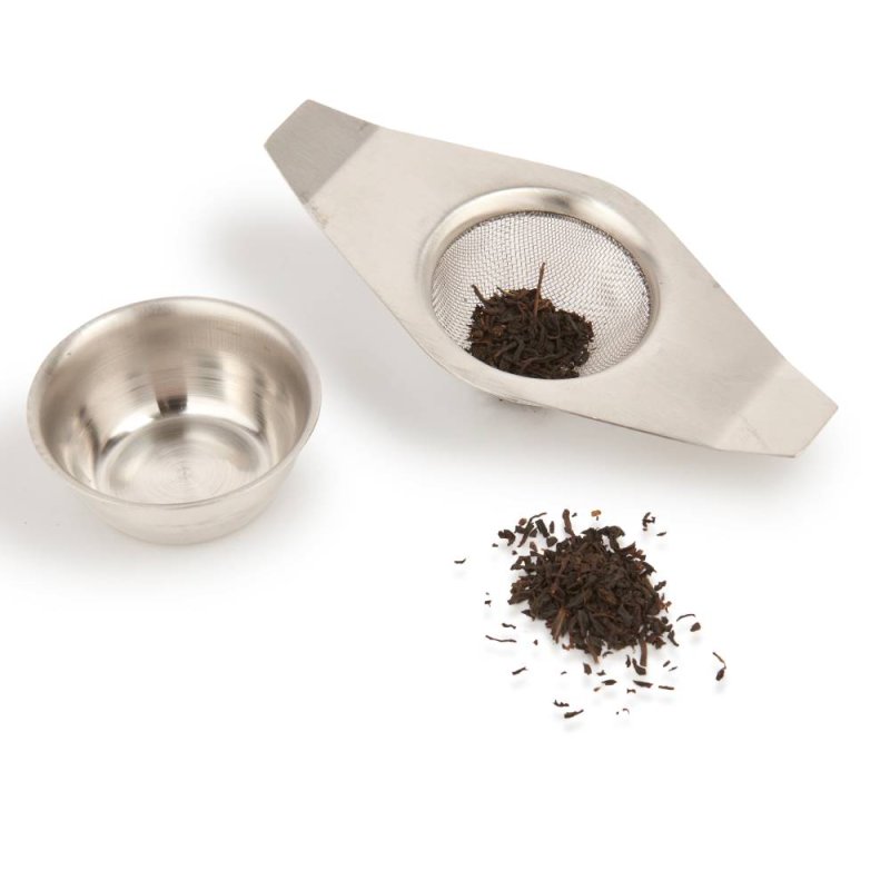 La Cafetiere Double Handled Tea Strainer S Steel