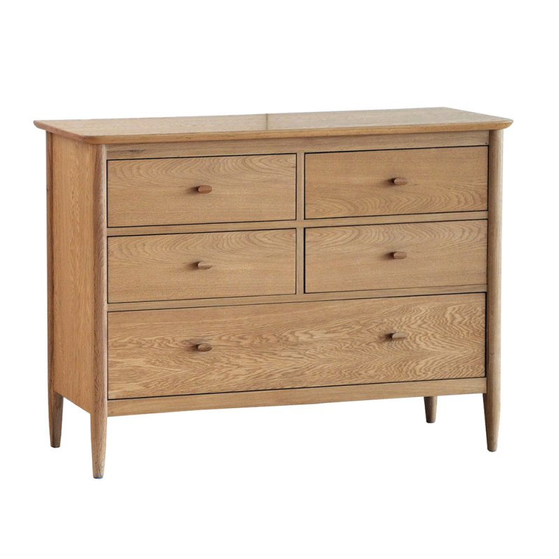 Ercol Teramo 5 Drawer Wide Chest