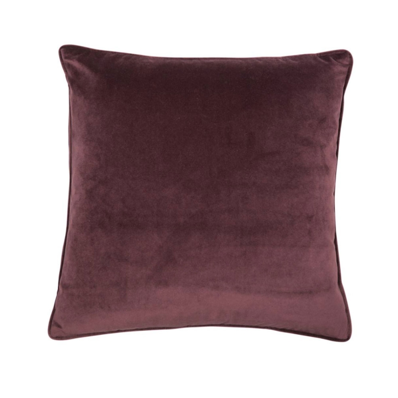 Luxe Velvet Cushion Aubergine