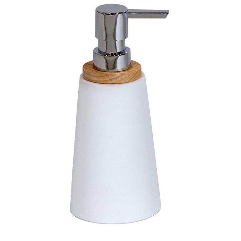 SONATA SOAP DISPENSER/ WHITE-BAMBOO