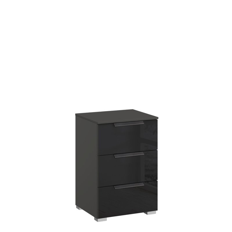 Montego 3 drawer bedside graphite