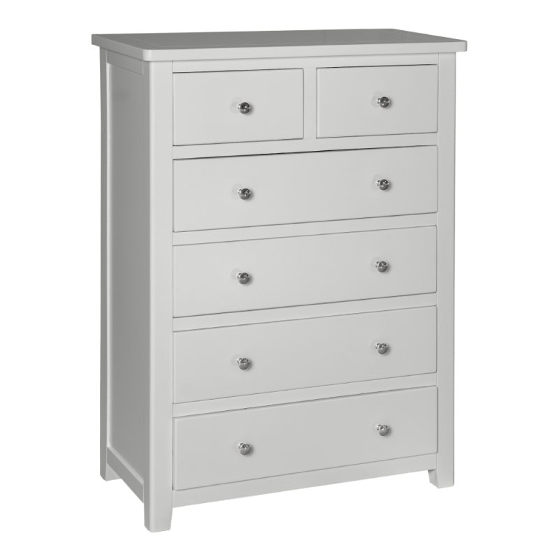 Hamilton 2+4 Drawer bedside chest grey