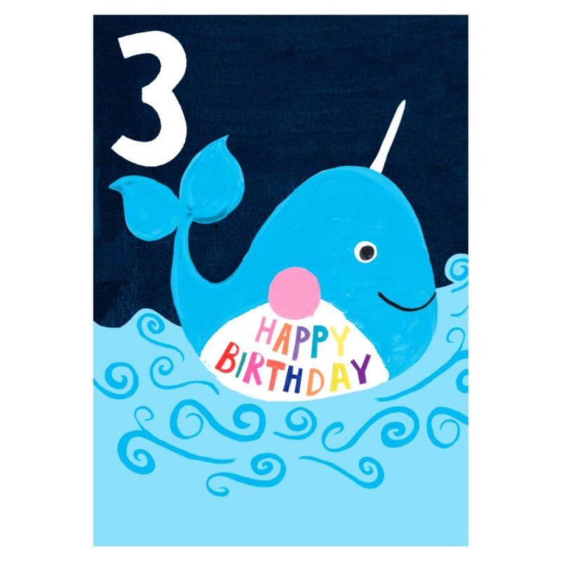 Age 3 Happy Birthday - Boy Birthday Greeting Card