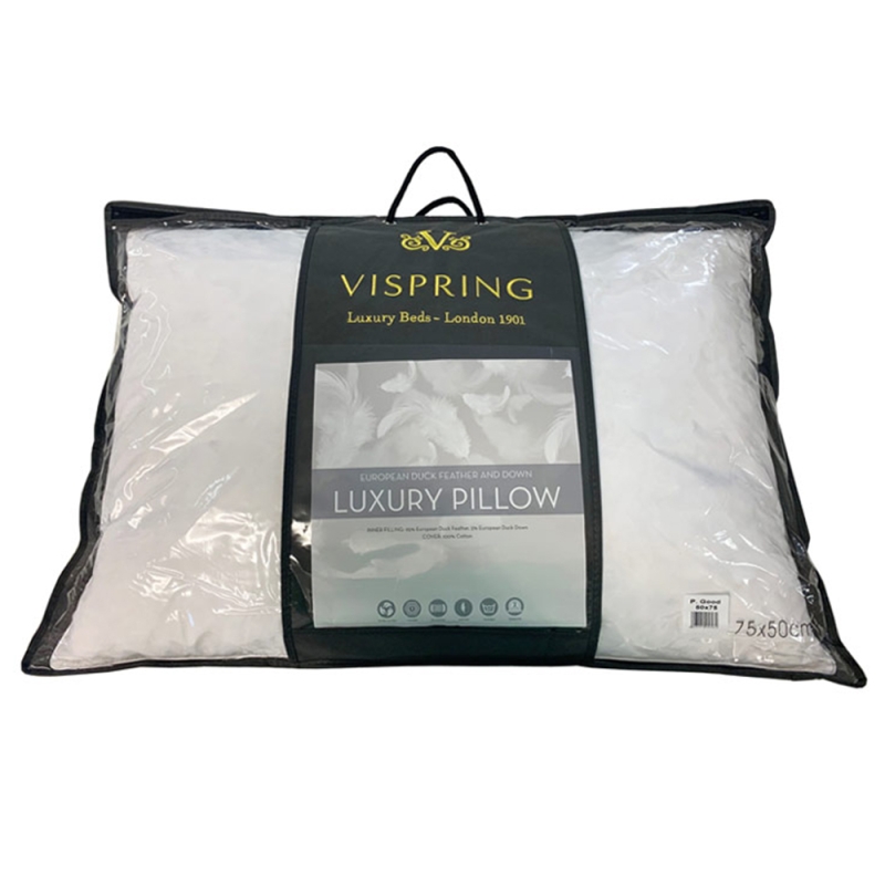 vispring duck feather & down pillow