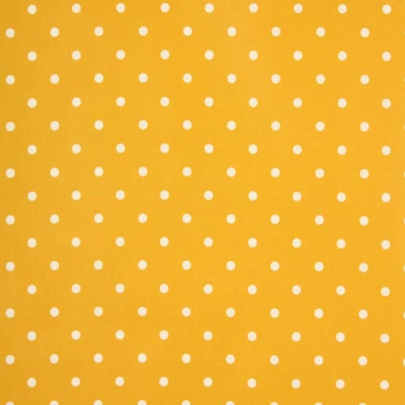 Full Stop Mustard PVC Tablecloth Fabric