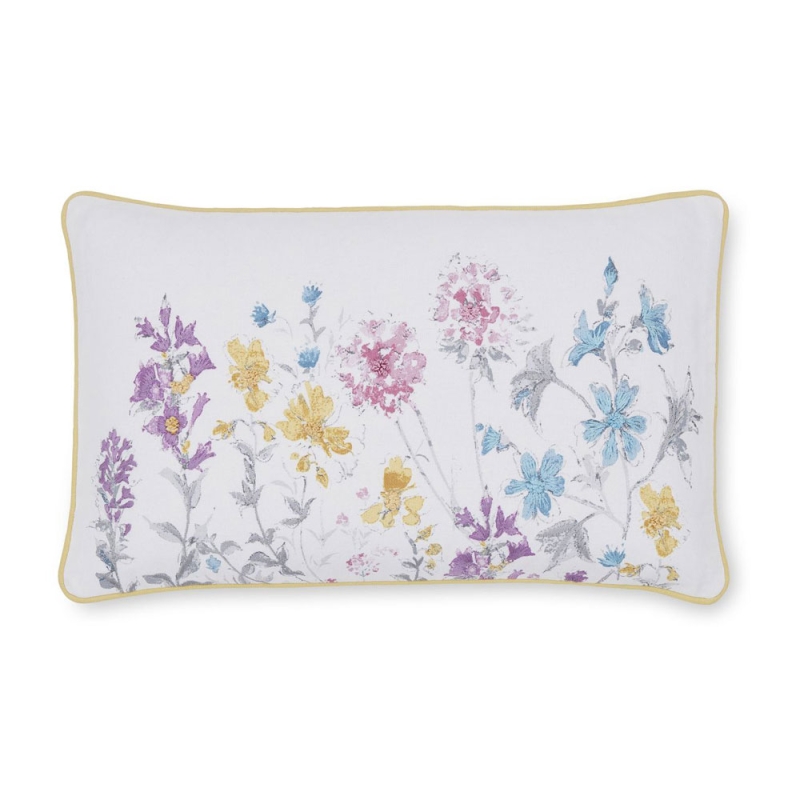 Laura Ashley Wild Meadow 30cm x 50cm Feather Filled Cushion Multi