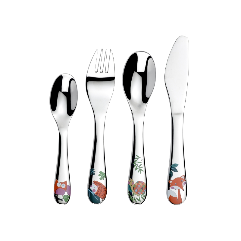 Cherish Woodland Childrens 4pc Cutlery Set