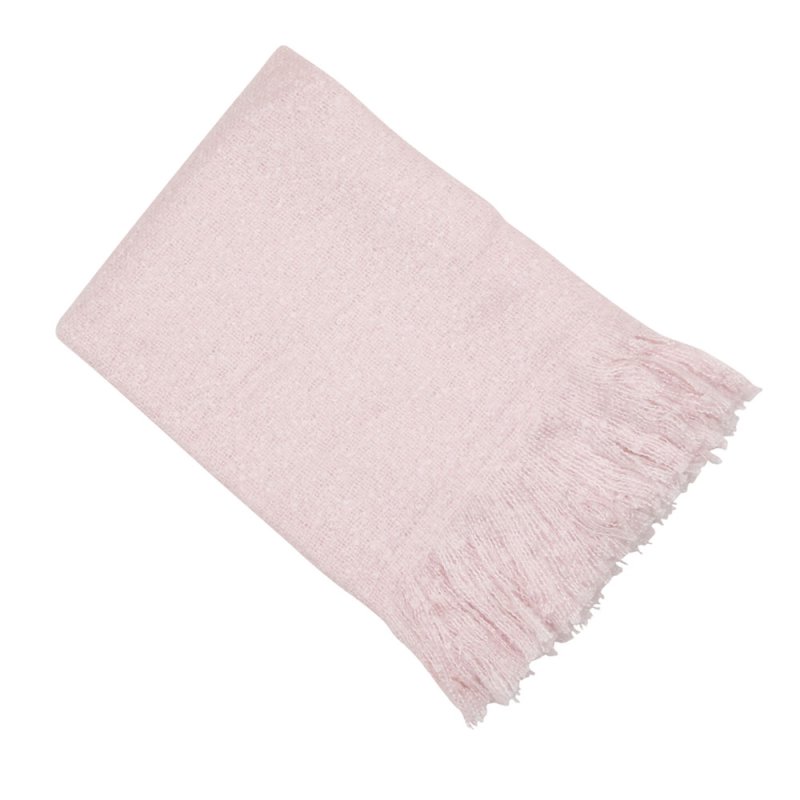 Serena Mohair Throw Baby Pink 130cm x 180cm