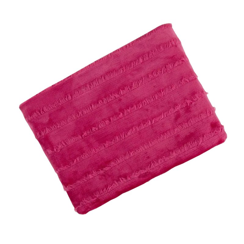 Volga Ruffle Throw Fuschia 130cm x 180cm