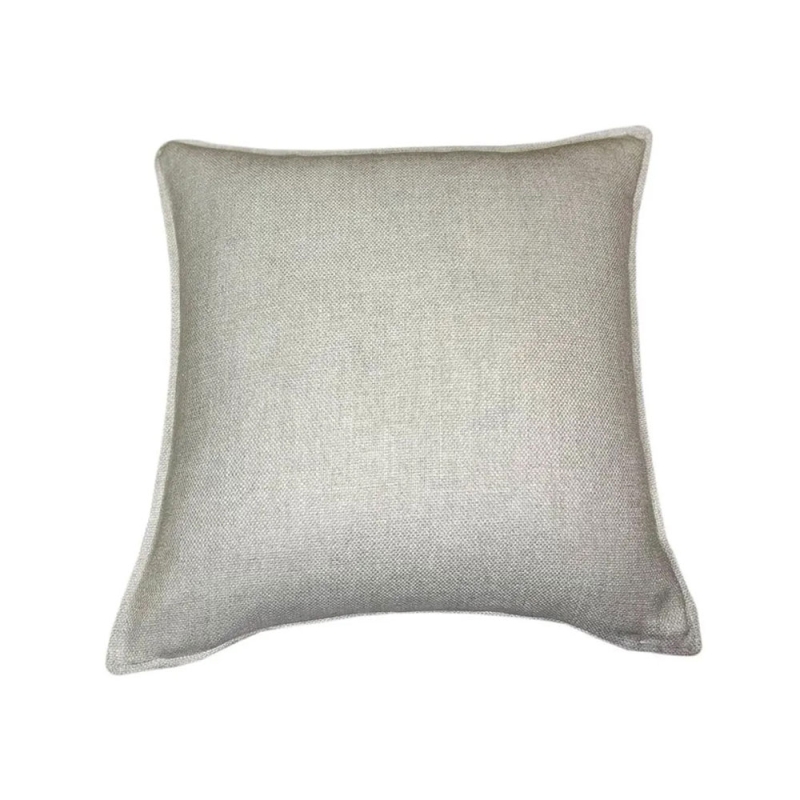 Linea 45cm Faux Linen Cushion Stone