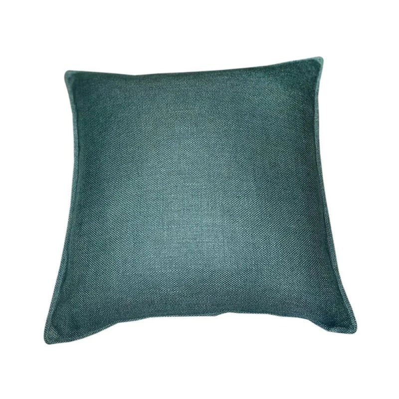 Linea 45cm Faux Linen Cushion Teal