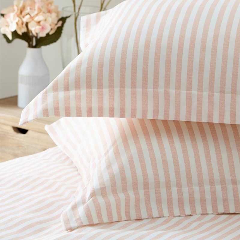 The Linen Yard Hebden Blush Duvet Set