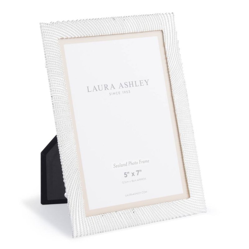 Laura Ashley Sealand Photo Frame Polished Silver 5x7"