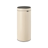 TOUCH BIN 30 LITRE PLASTIC BUCKET 149986 SOFT BEIGE