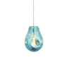 Newton Metallic Petrol Medium Glass Pendant