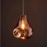 Newton Metallic Copper Large Glass Pendant