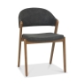 Christopher Rustic Oak Dining Chair Dark Grey