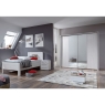Marlborough Sliding Door Mirrored Wardrobe 200cm & Passe-Partout In Polar Larch