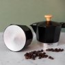 La Cafetiere Espresso Maker 3 Cup Black/Wood Handle