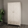 Dante Wardrobe 2 Door Stone Lifestyle