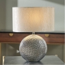 Silver Dot Textured Ceramic Table Lamp