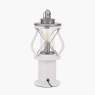 Gibson Wood Lantern Table Lamp White