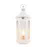 Adaline White Wash Wood Lantern Table Lamp