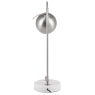 Feliciani Brushed Silver & White Marble Table Lamp