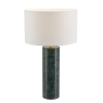 Venetia Green Marble & Gold Metal Tall Table Lamp