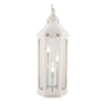 White Wash Wood Lantern Floor Lamp